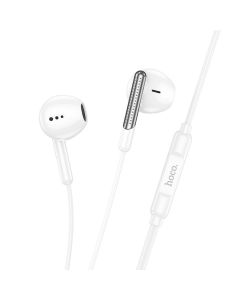 EOL HOCO wire earphones Type C with microphone M123 white