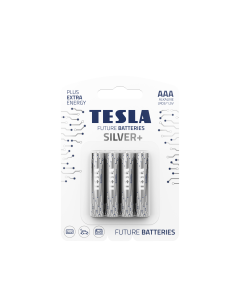 TESLA alkaline battery R3 (AAA) SILVER+ [4x120] 4 pcs