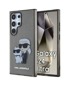 KARL LAGERFELD case for SAMSUNG S24 Ultra KLHCS24LHNKCTGK (IML GLIT NFT K&C) black