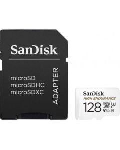 SANDISK memory card microSD 128GB 100MB/s class 10 with adapter SD