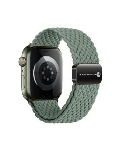FORCELL F-DESIGN FA02 nylon magnetic strap for APPLE Watch 42 / 44 / 45 / 49 mm olive green