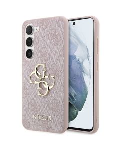 GUESS case for SAMSUNG A35 GUHCSA354GMGPI (4G Big Metal Logo) pink