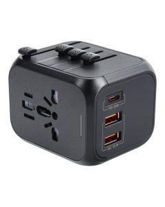 Travel charger / adapter SL-209PQ-2 WHOLE WORLD black