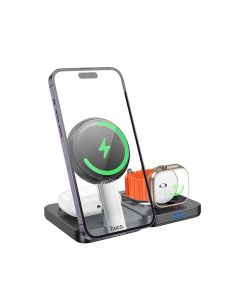EOL HOCO foldable wireless chrger 3in1 compatible with Apple Watch 15W CQ11 black