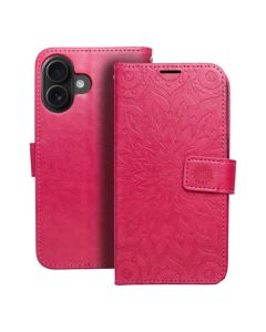 MEZZO Book case for IPHONE 16 mandala magenta