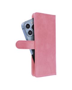 Universal book case COMMON size L for IPHONE 6 PLUS / 7 PLUS / 8 PLUS / XS MAX / 11 PRO MAX / SAMSUNG S20 FE / S21 FE / S10 PLUS / A10 / A32 / A54 / XIAOMI 12 LITE / HUAWEI P30 PRO pink