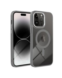 COLOR EDGE MAG COVER case compatible with MagSafe for IPHONE 16 titatnium grey