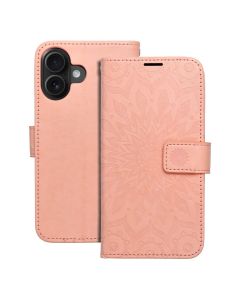 MEZZO Book case for IPHONE 16 mandala peach fuzz
