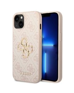 GUESS case for IPHONE 13 / 14 / 15 GUHCP14S4GMGPI (4G Big Metal Logo) pink