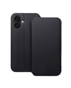 DUAL POCKET Book case for IPHONE 16 Plus black