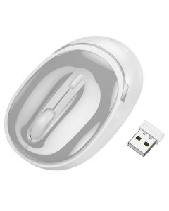 HOCO computer wireless mouse 2 4G 1600 dpi GM34 gray white