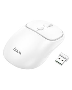 HOCO computer wireless mouse 2 4G 1600 dpi GM25 space white