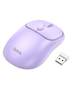 HOCO computer wireless mouse 2 4G 1600 dpi GM25 romantic purple
