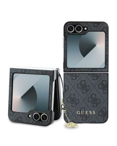 GUESS case for SAMSUNG Z Flip 6 GUHCZF6GF4GGR (HC PU 4G Charm) black