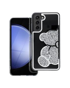 TEDDY BEAR Case for SAMSUNG S24 silver