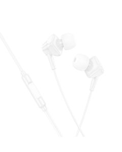 HOCO wire earphones Lightning with microphone M113 white