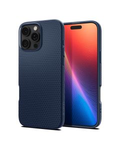 SPIGEN case LIQUID AIR for IPHONE 16 Pro navy blue