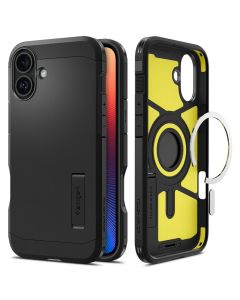 SPIGEN case TOUGH ARMOR MAG compatible with MagSafe for IPHONE 16 black