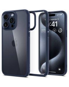 SPIGEN case ULTRA HYBRID for IPHONE 16 Pro navy blue