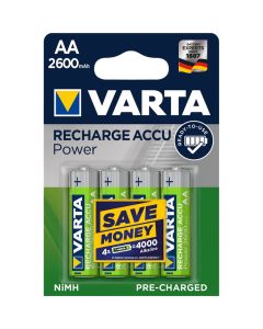 VARTA rechrgeable battery R6 (AA) 2600mAh Accu Power 4 pcs