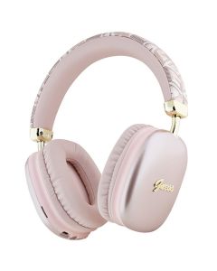 GUESS wireless headphones bluetooth GUBHK1GCTCSP (Gcube Metallic Script Logo) pink