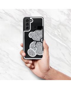 TEDDY BEAR Case for SAMSUNG S25 Plus silver