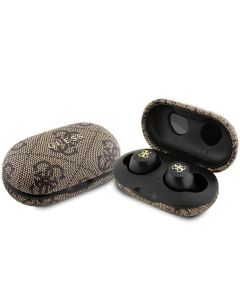 GUESS wireless earphones bluetooth + docking station TWS ENC GUTWSP4EGW (4G Metal) brown