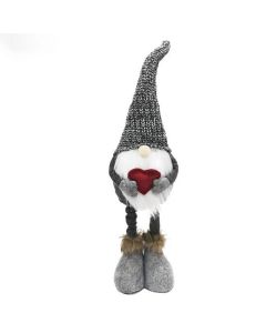 Christmas decoration elf on telescopic legs RC-K-1215 gray