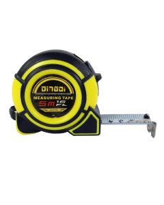 Measure steel tape 5 m x 25 mm with lock RC-K-1301 black yellow