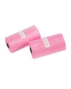 Plastic bags for dog excrement STRONG 8 rolls 120 pcs RC-K-778 pink