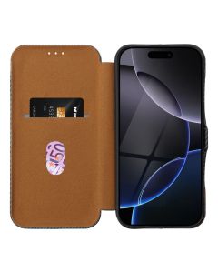 FOLIO Side Magnet book case for IPHONE 16 PLUS black