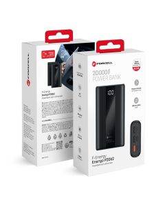 FORCELL F-ENERGY P20K2 Energo powerbank PD QC3.0 3A 22 5W 20000 mAh black