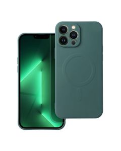 SILICONE MAG COVER case compatible with MagSafe for SAMSUNG A56 dark green