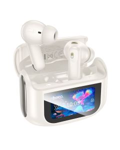 HOCO wireless earphones bluetooth with touch screen TWS ANC + ENC EQ21 cloudy white