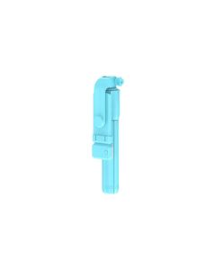 Selfie stick with wireless remote control tripod R1S blue