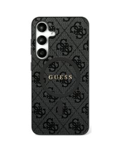 GUESS case for SAMSUNG S25 Ultra GUHMS25LG4GFRK (Magnetic PU 4G Ring Classic Logo) black