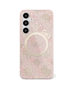 GUESS case for SAMSUNG S25 Ultra GUHMS25LH4PYEEP (Magnetic IML Peony on 4G Background) pink