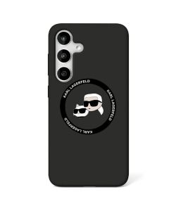 KARL LAGERFELD case for SAMSUNG S25 Plus KLHMS25MSKCHTCK (Magnetic Silicone Double Heads) black