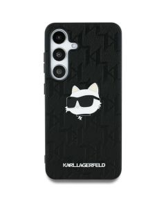 KARL LAGERFELD case for SAMSUNG S25 Ultra KLHCS25LPGKLCHPK (PU Monogram Choupette Head Pin) black