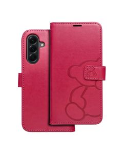 MEZZO Book case for SAMSUNG A56 5G teddy bear magenta