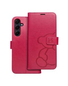 MEZZO Book case for SAMSUNG A55 5G teddy bear magenta