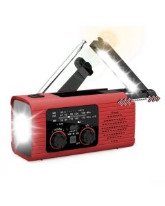 PRISTAR radio FM with flashlight 4000 mAh YX318 red