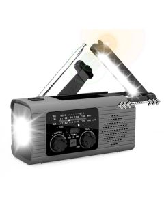 PRISTAR radio FM with flashlight 4000 mAh YX318 gray