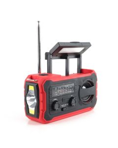 PRISTAR radio FM with flashlight 4000 mAh YX328 red