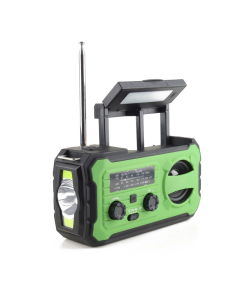 PRISTAR radio FM with flashlight 4000 mAh YX328 green