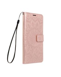 MEZZO Book case for XIAOMI Redmi Note 14 4G (GLOBAL - 164 84mm x 78 15mm x 8 16mm) mandala rose gold