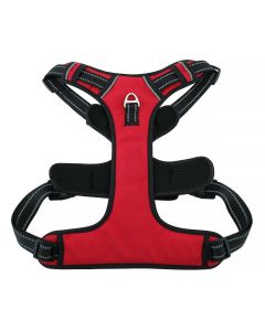 Dog harness OXFORD A size M red black