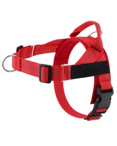 Dog harness REFLECTIVE SILK size XL red