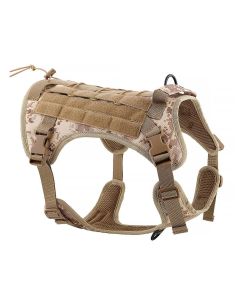Dog harness TACTICAL size M brown