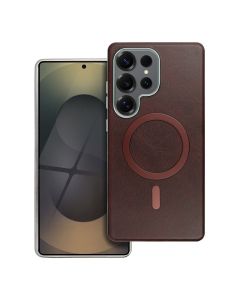 GENTLEMAN MAG COVER Case compatible with MagSafe for SAMSUNG A26 brown